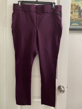 DKNY Jeans Deep Plum Ponte Pants